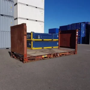 20ft x 8ft used flat rack shipping containers