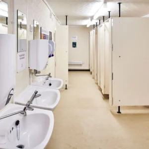6+1 steel toilet cabin